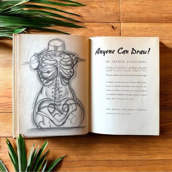 VINTAGE 1939 Anyone Can Draw! - Illustrated Art Instruction Book - Picture 4 of 9